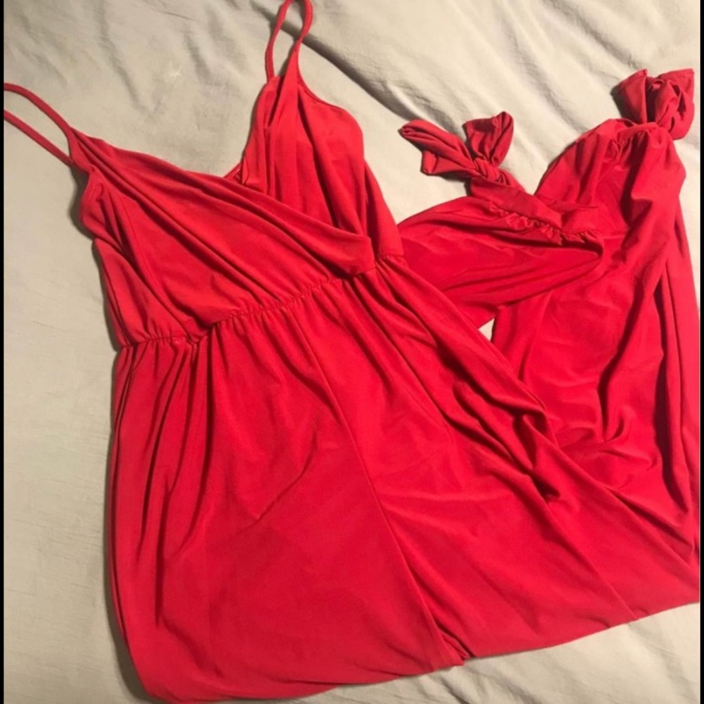 Red jumpsuit